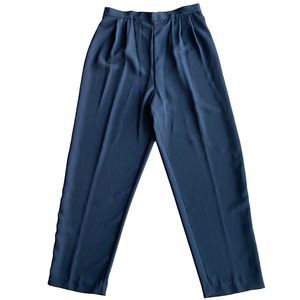 Jessica Howard Dress Pants Sz 16 Dark Gray Pleated High Rise Back Zipper Party